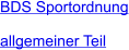 BDS Sportordnung   allgemeiner Teil